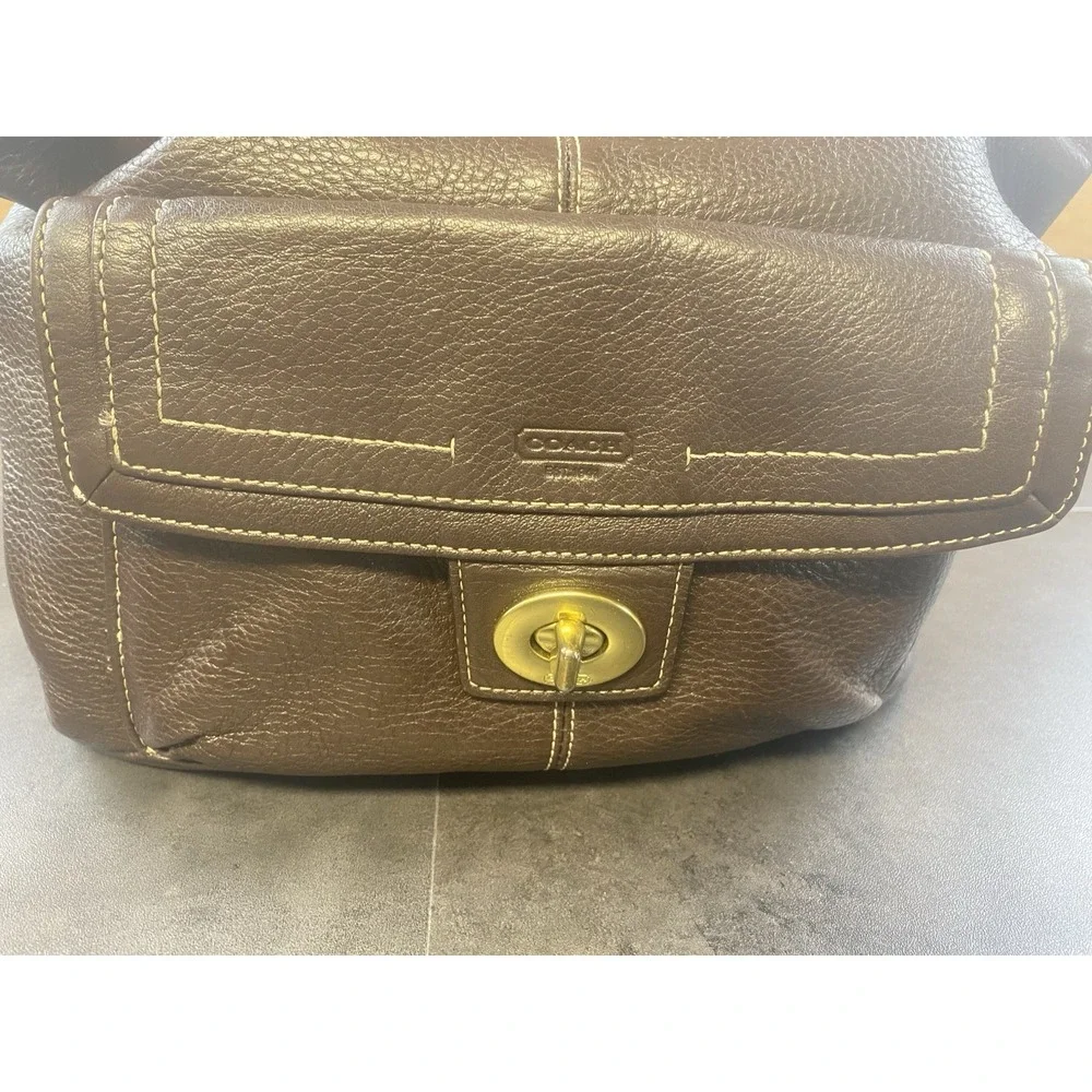 Coach Penelope Brown Leather Purse F19045